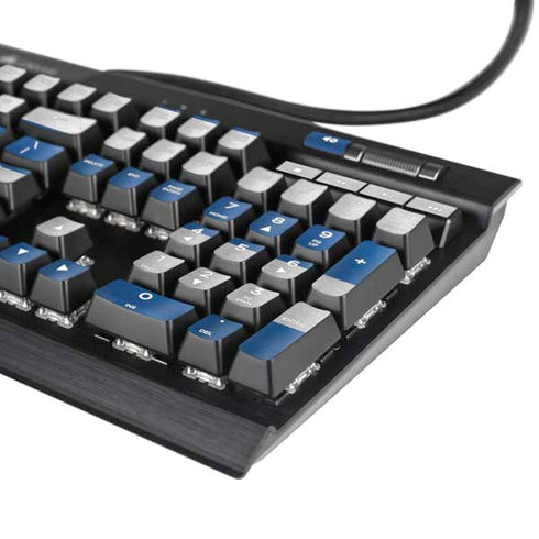 Greece Flag Distressed K95 RGB PLATINUM Mechanical Gaming Keyboard Skin
